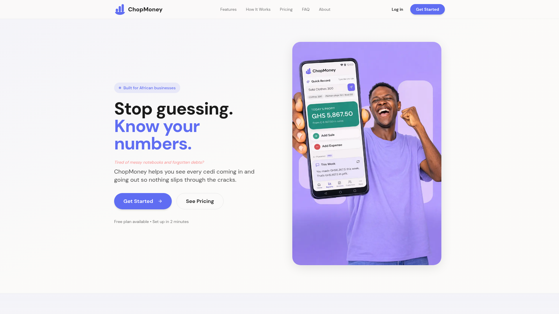 ChopMoney — website by Janova Services